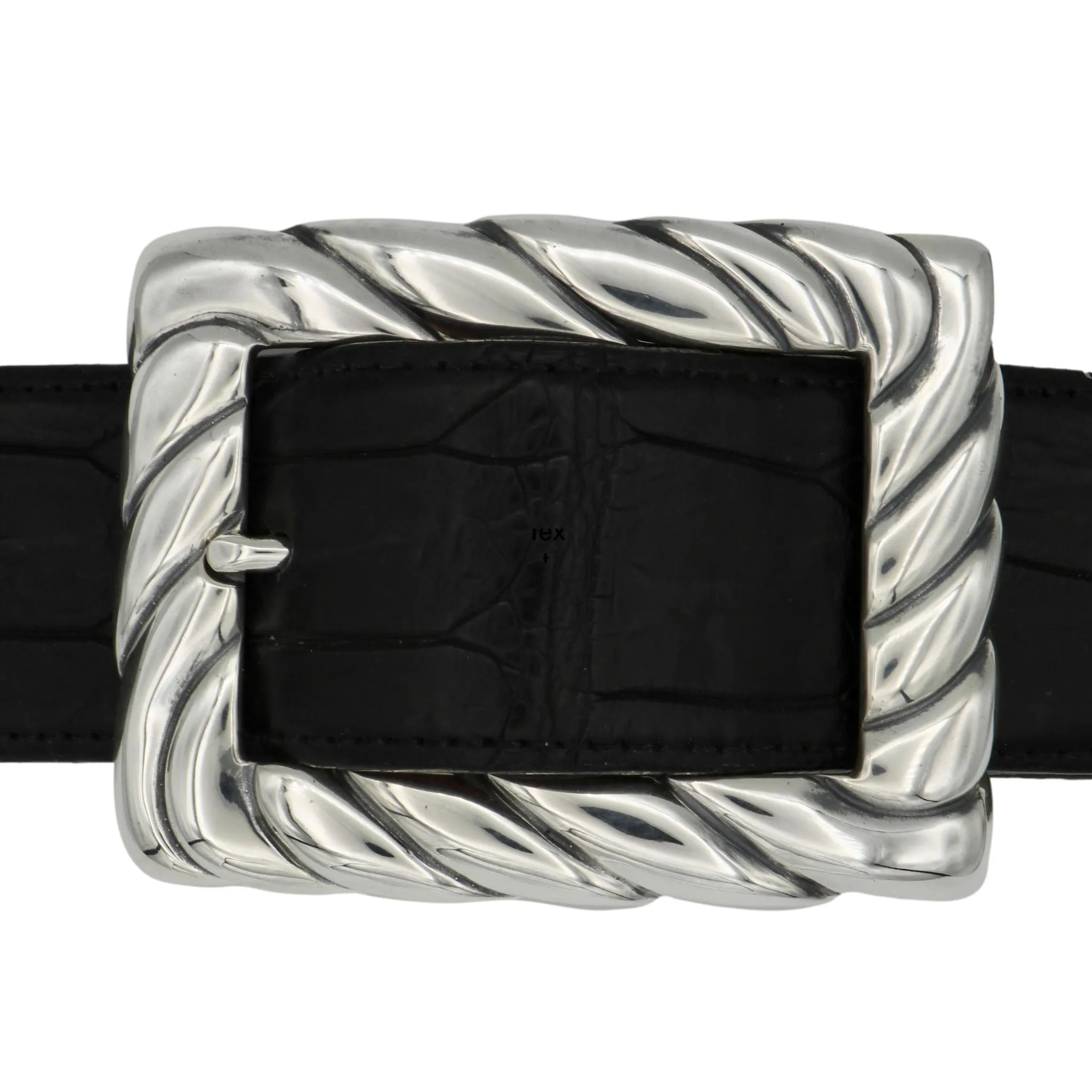 #1390 Rope Twist Centre Bar Buckle, 1.5"