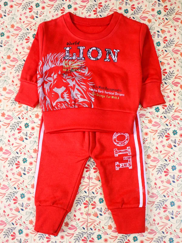 1.5Yr - 4Yrs Lion Red Suit For Kids SG BS88