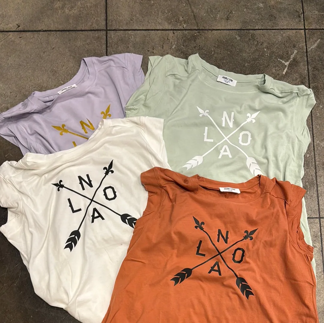 19314 Organic Cotton Nola Arrow Fashion tshirt with flair cut