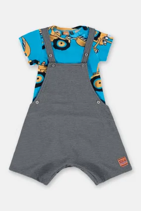 2 Piece Boys Bodysuit & Bib Shorts