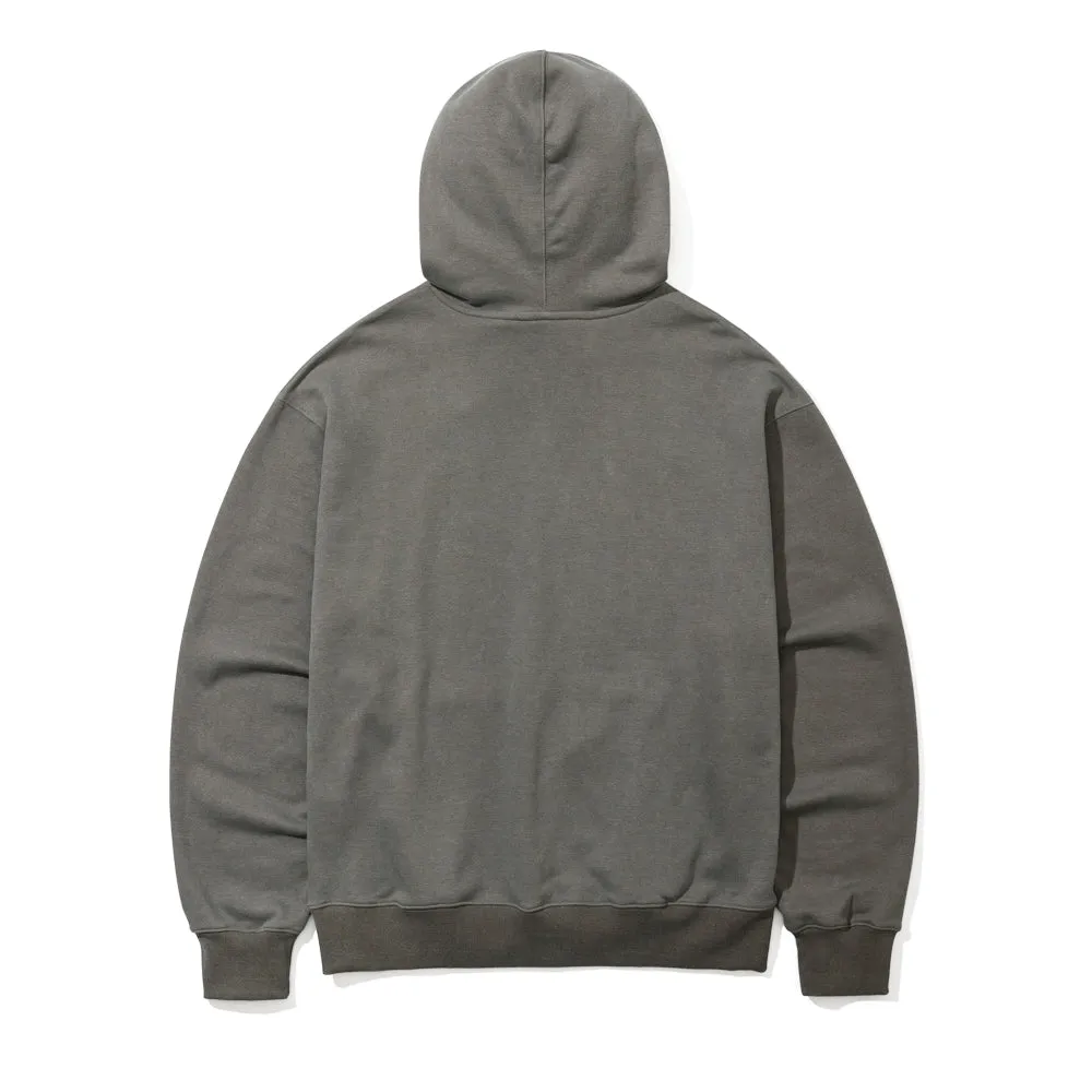 3D SKATEBOARDING RABBIT PIGMENT HOODIE KHAKI GRAY