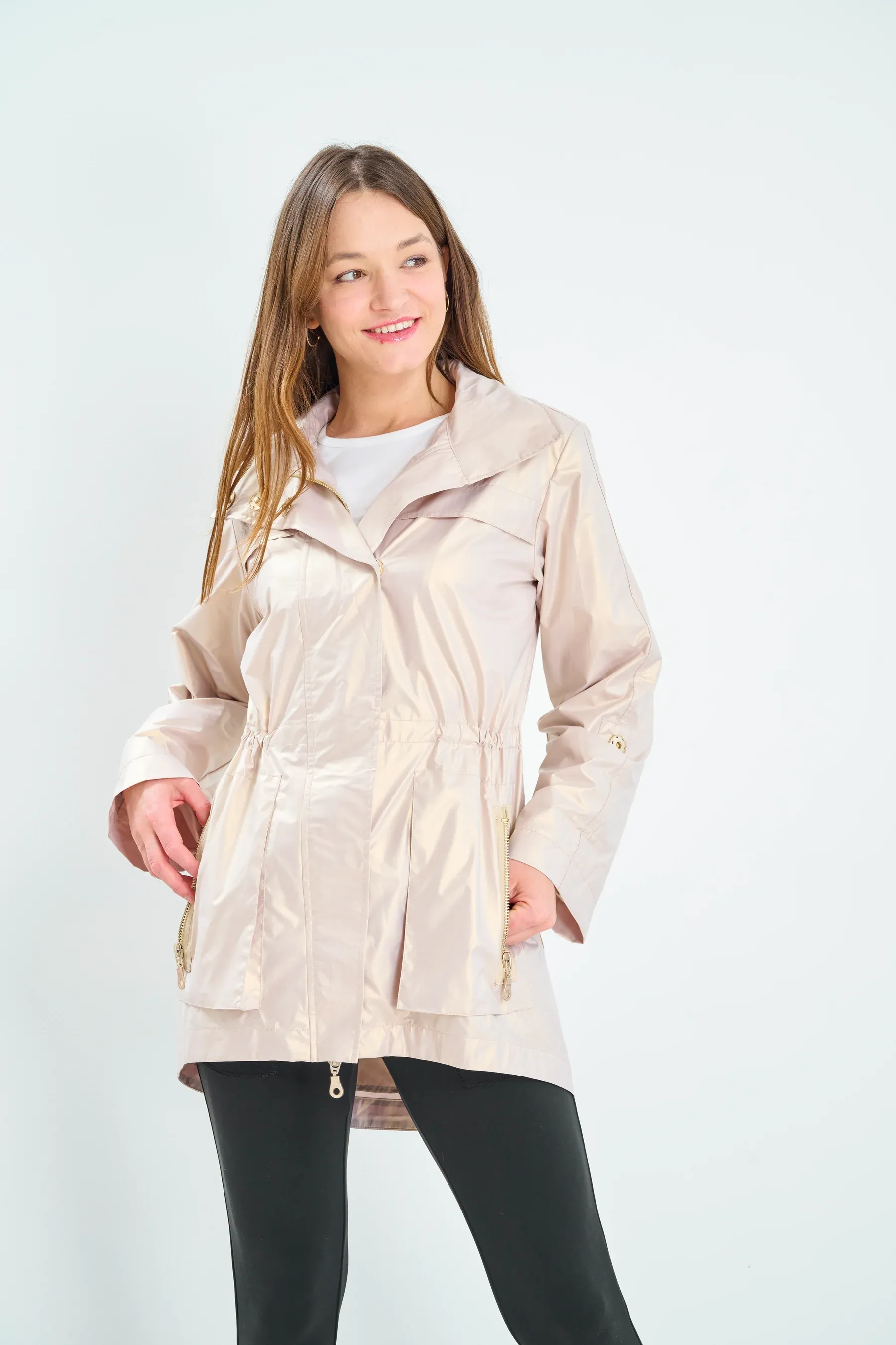 5809NCMc Anorak Metallic Rain Jacket