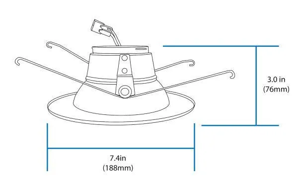 5in/6in Oil-Rubbed Bronze 800 Lumen Recessed LED Downlight, 2700K