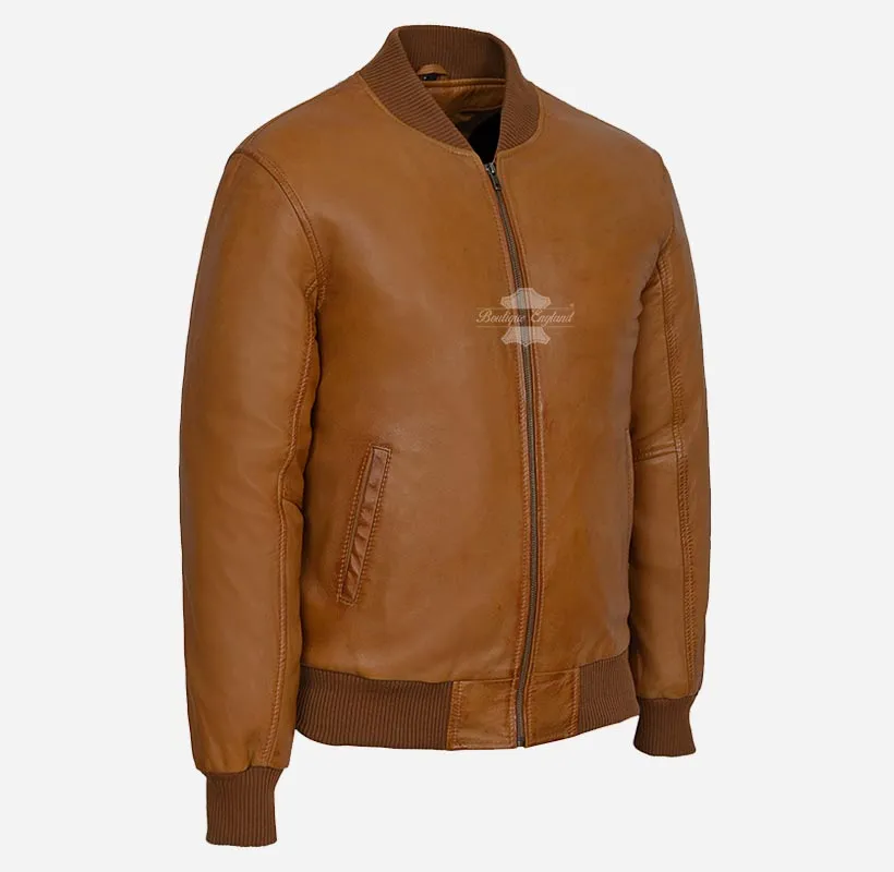 70'S Classic Leather Bomber Jacket Retro Flight Leather Jacket