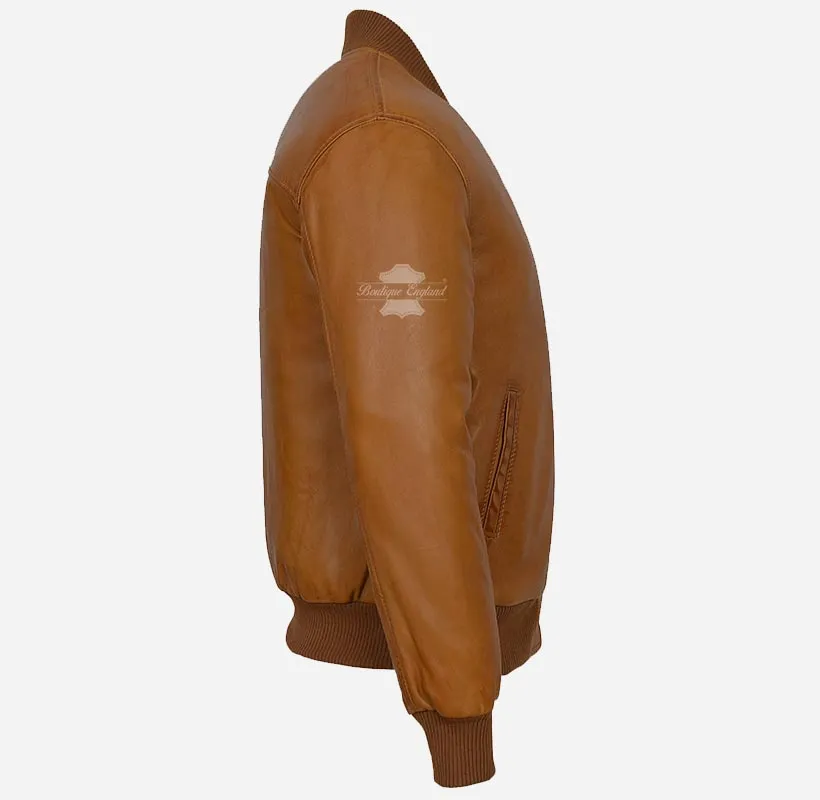 70'S Classic Leather Bomber Jacket Retro Flight Leather Jacket