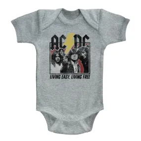 AC/DC Hwy2Hell Lyrics Baby Bodysuit