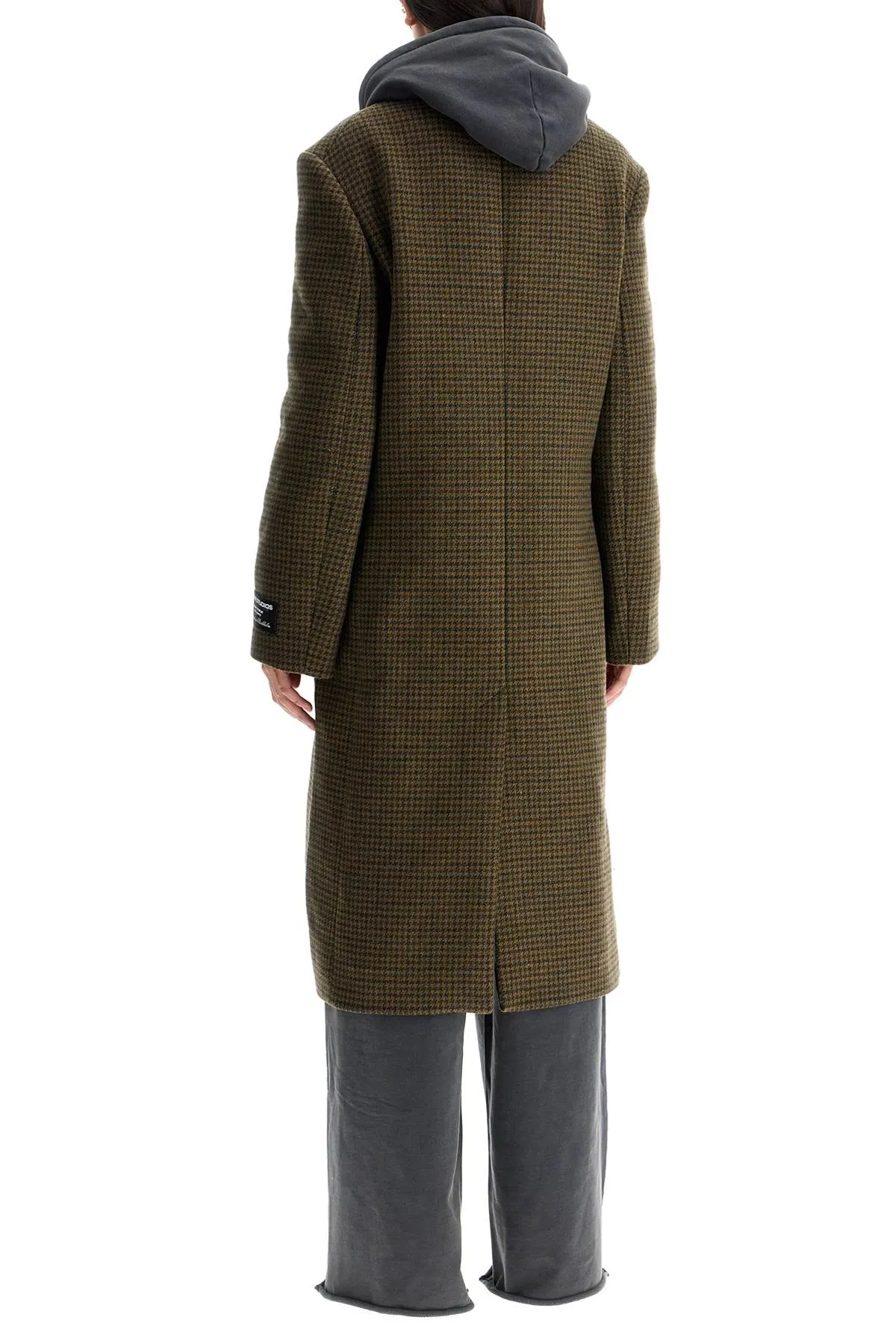 ACNE STUDIOS Chic Houndstooth Double-Breasted Wool-Blend Jacket