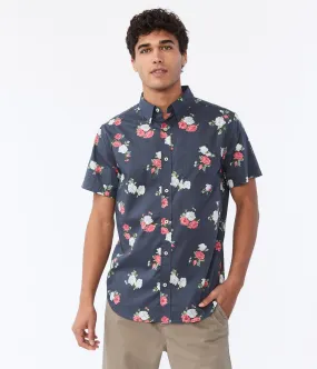 Aeropostale Open Floral Button-Down Shirt