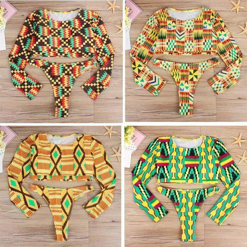 Afrolaise High Waisted Bikini