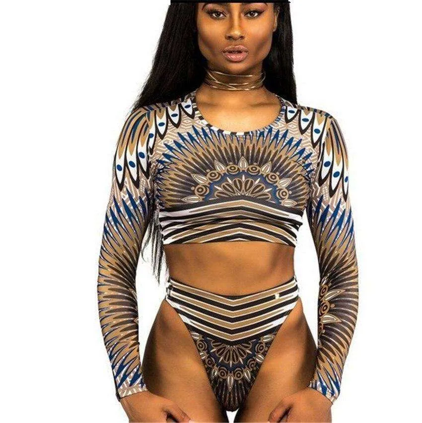 Afrolaise High Waisted Bikini