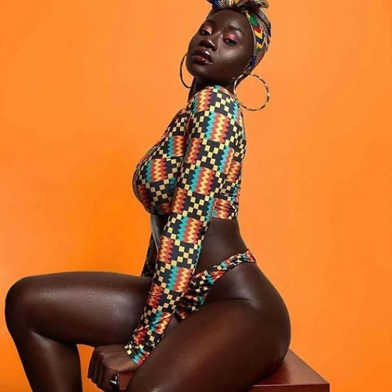 Afrolaise High Waisted Bikini