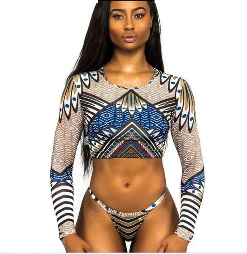 Afrolaise High Waisted Bikini