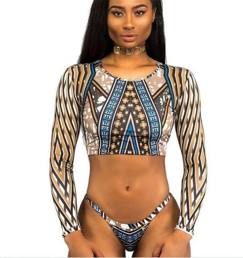 Afrolaise High Waisted Bikini