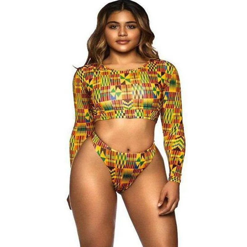 Afrolaise High Waisted Bikini