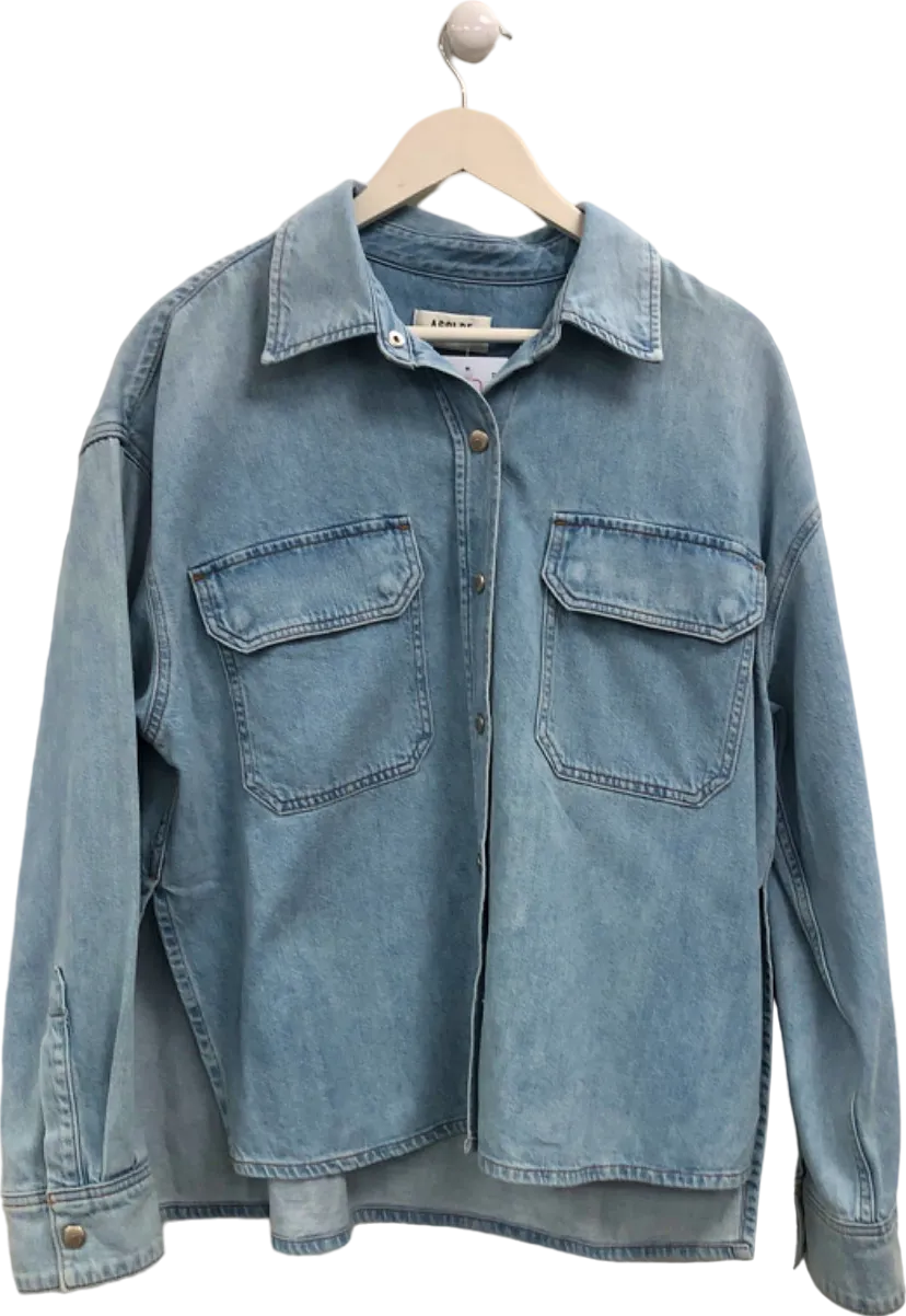 AGOLDE Blue Denim Shirt UK M