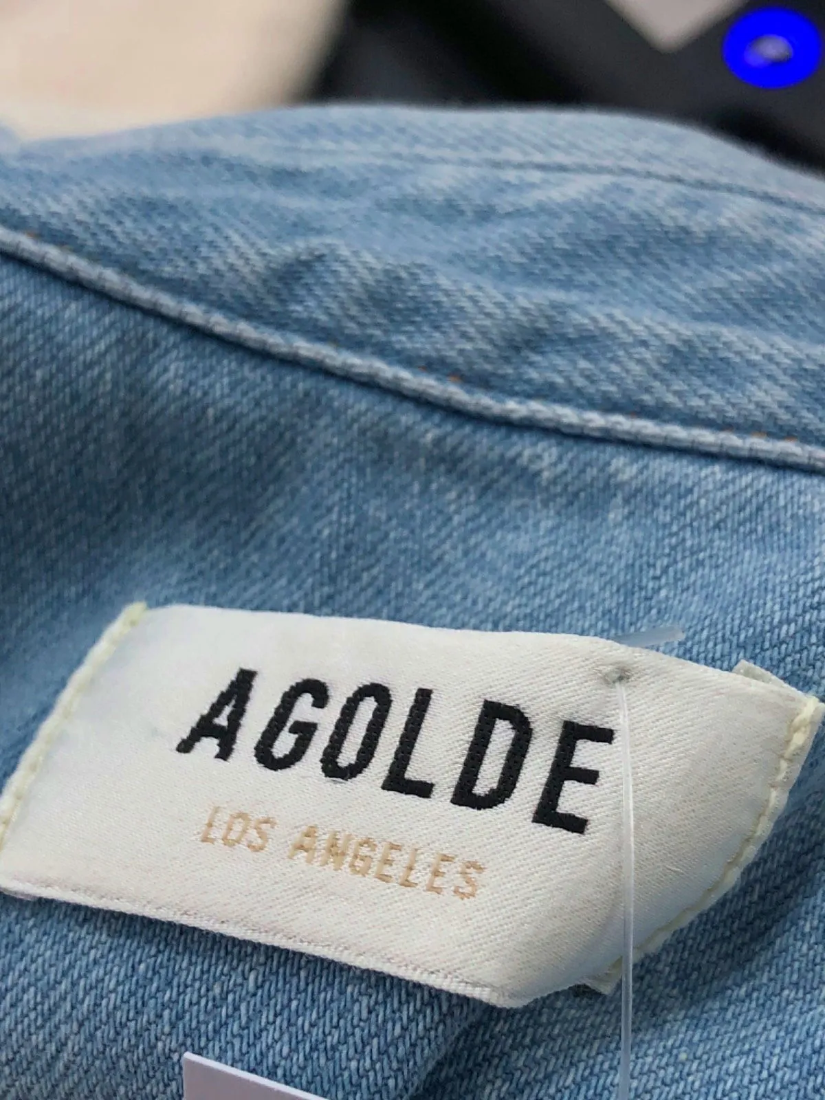 AGOLDE Blue Denim Shirt UK M