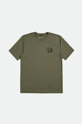 Alpha Block S/S Tailored Tee - Military Olive/Orange/Camo