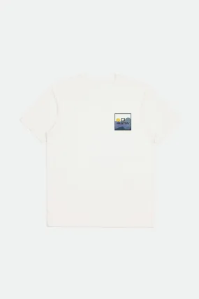 Alpha Block S/S Tailored Tee - Mountain Off White