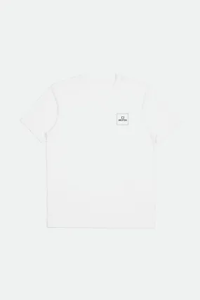 Alpha Block S/S Tailored Tee - White/Grey