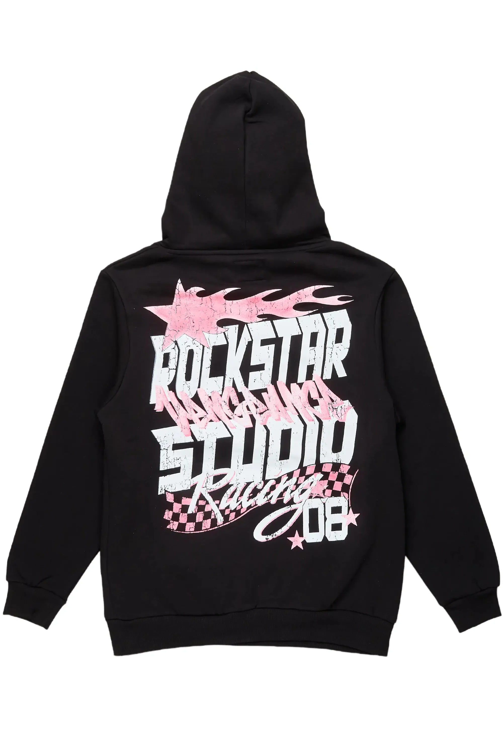 Anneso Black Graphic Hoodie