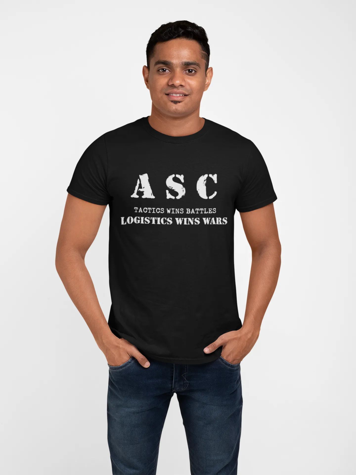 ASC T-shirt - ASC, Tactics Wins Battles, Logistics Wins Wars (Men)