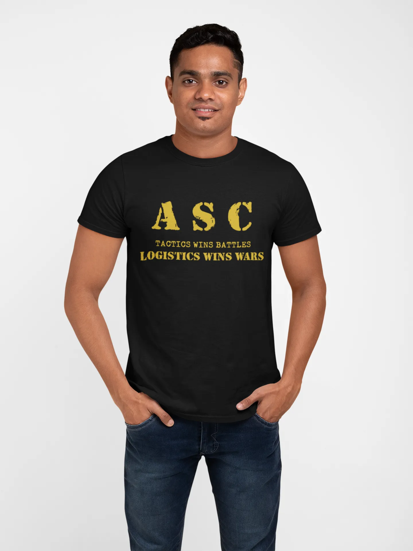 ASC T-shirt - ASC, Tactics Wins Battles, Logistics Wins Wars (Men)