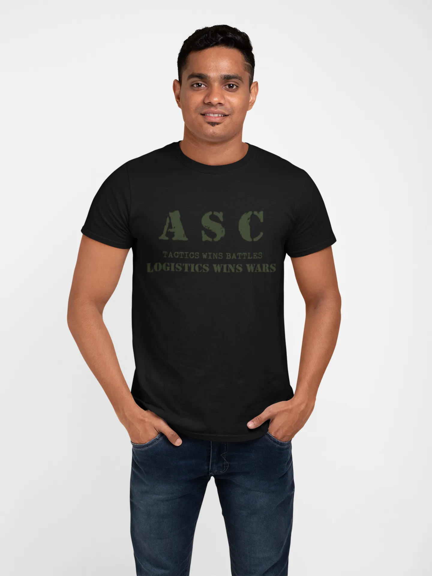 ASC T-shirt - ASC, Tactics Wins Battles, Logistics Wins Wars (Men)