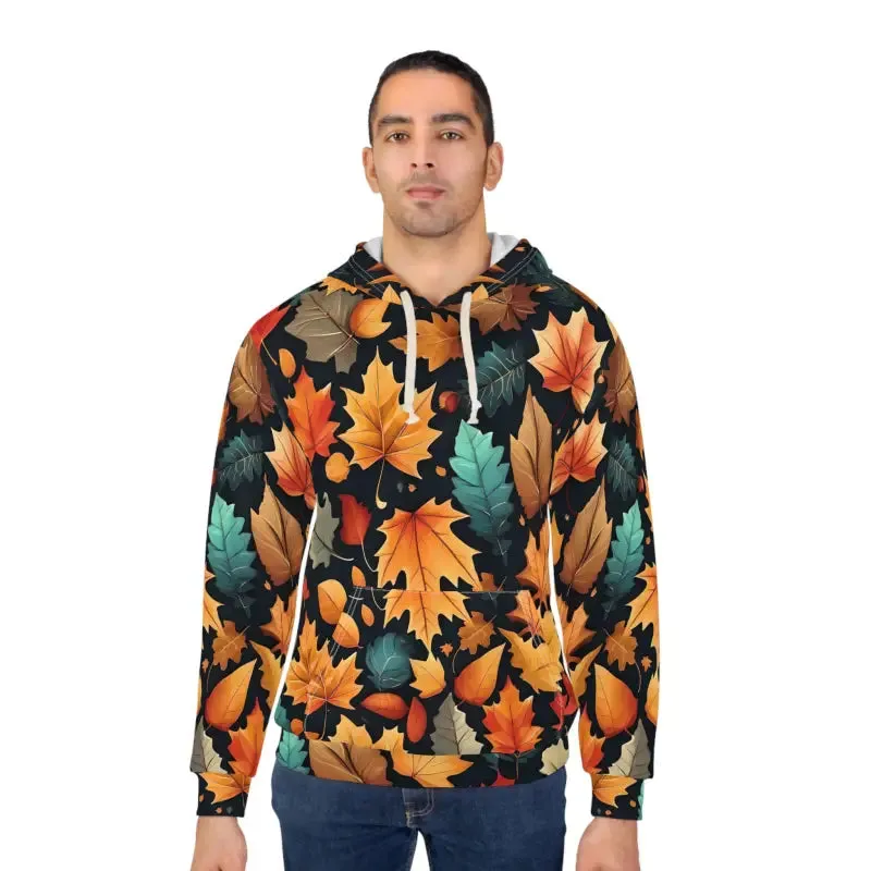 Autumn Leaves Aop Unisex Pullover Hoodie for Cozy Style