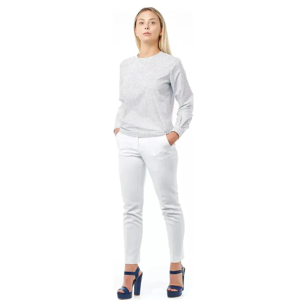 Bagutta White Cotton Women Shirt