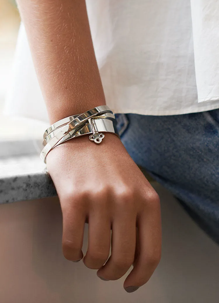 Bangle | Key Lock | Silver