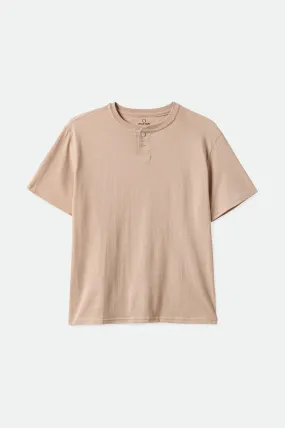 Basic S/S Henley Tee - Mojave