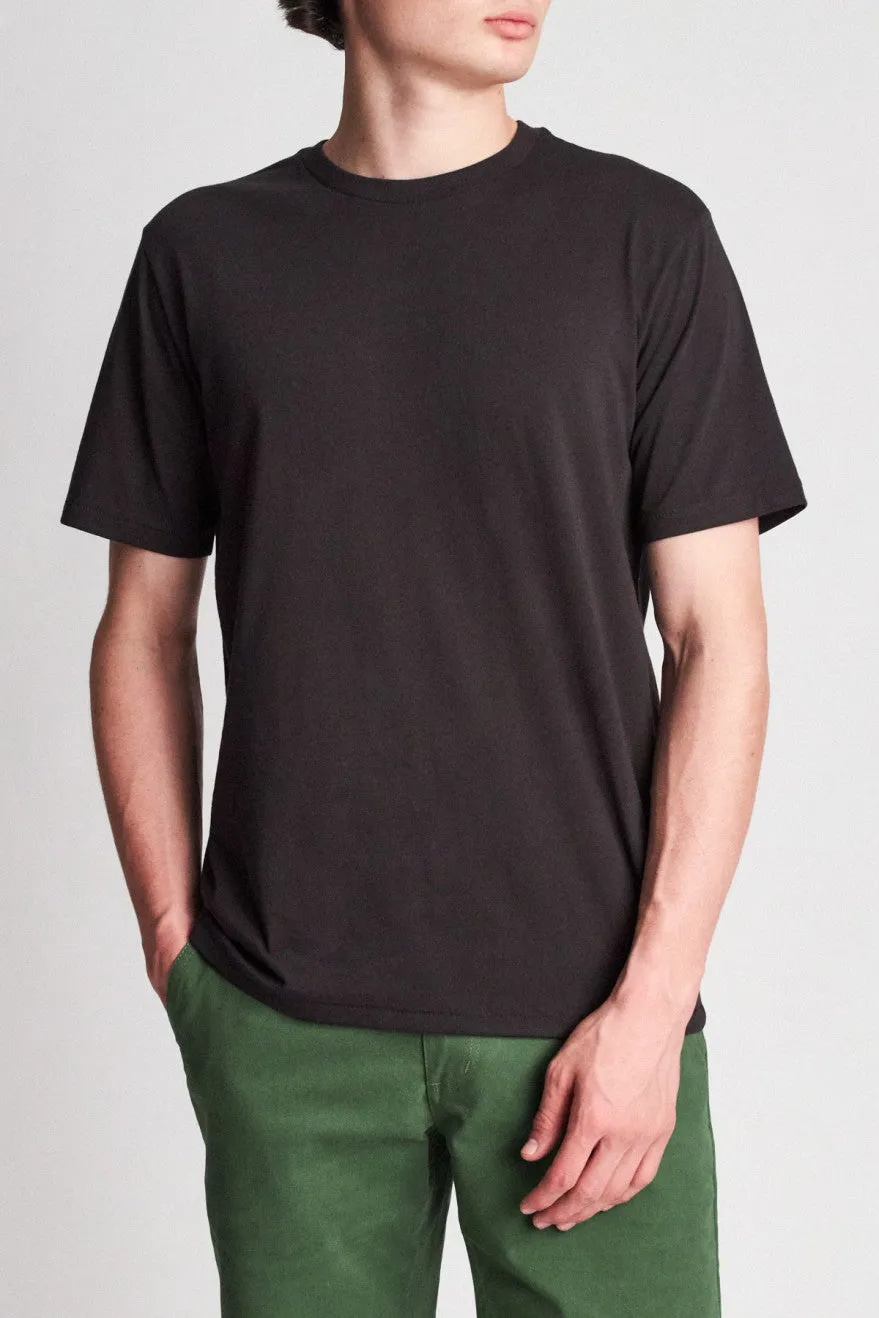 Basic S/S Premium Tee - Washed Black