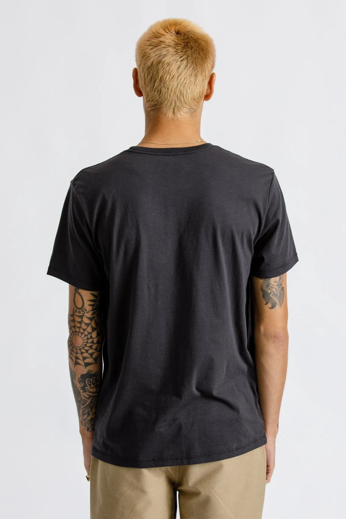 Basic S/S Premium Tee - Washed Black