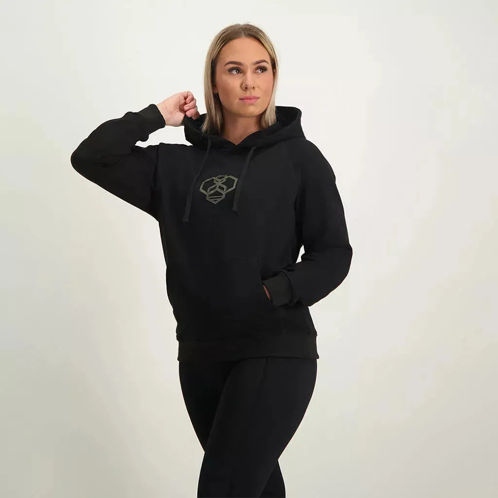 Bee Fitted Hoodie - Black