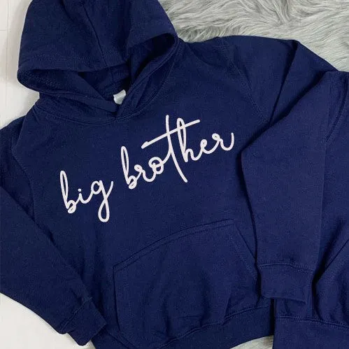 Big Brother/Little Brother Matching Script Hoodies (MRK X)