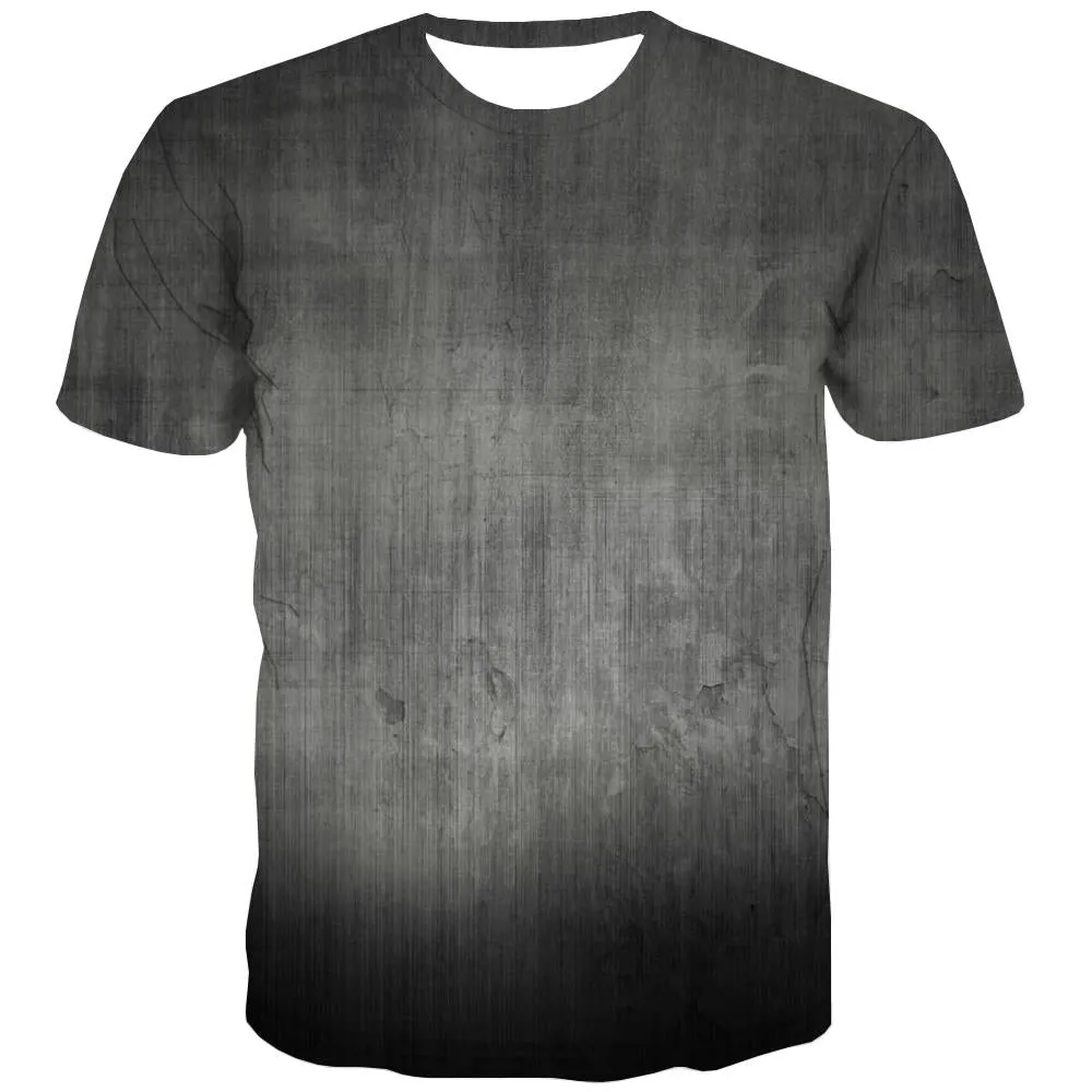 black grey wall texture t shirt special texture Funny 3D t shirt Cool art costume men different