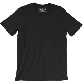 Black Plain round Neck T-Shirts