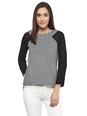 Black Striped Top