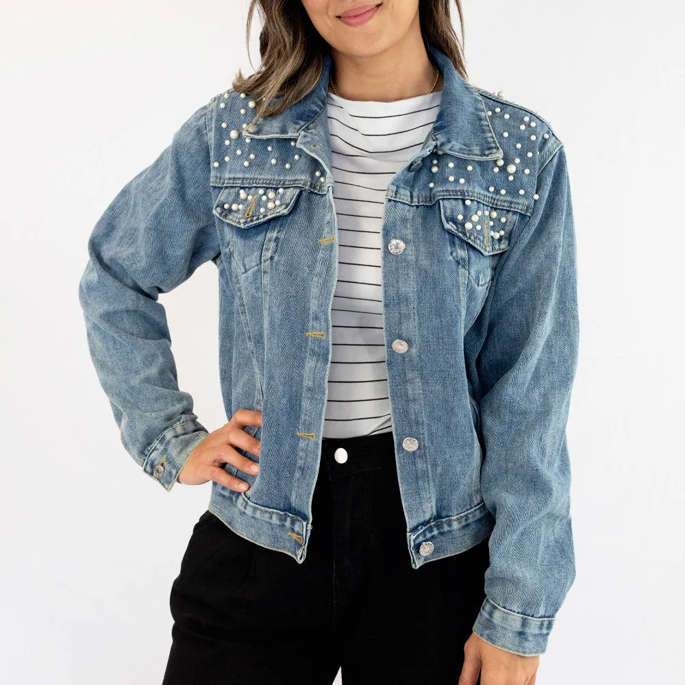 (Blue Pearl) Bride Denim Jacket