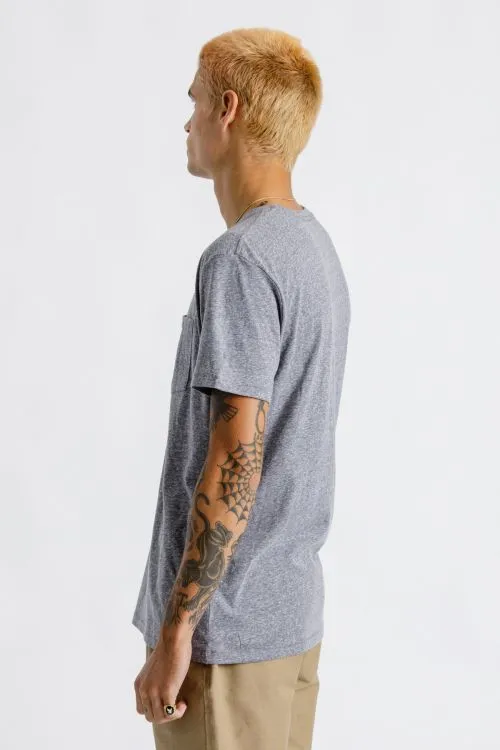 BRIXTON BASIC S/S PREM TEE - HEATHER GREY