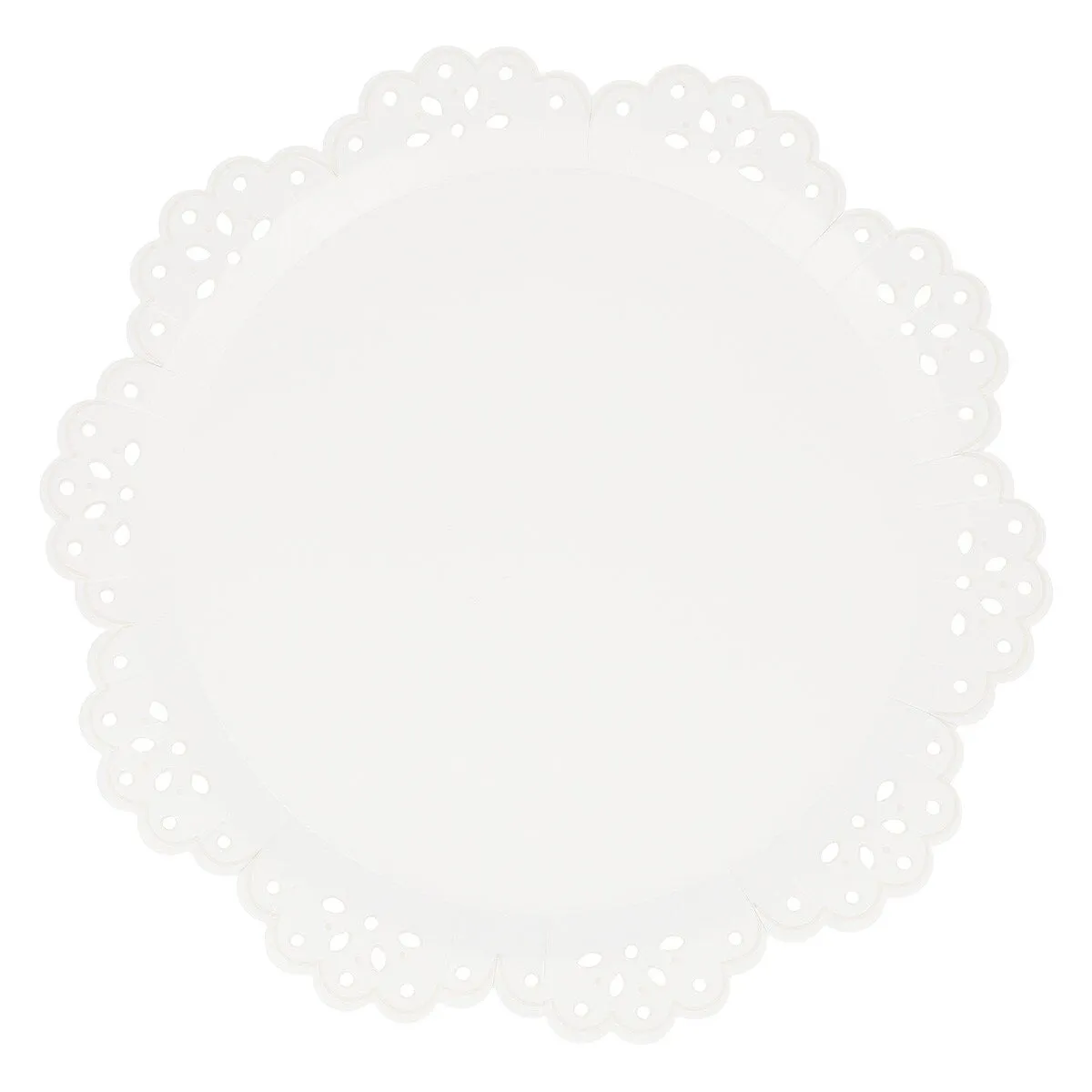 BRODERIE ANGLAISE LACE WHITE PLATES