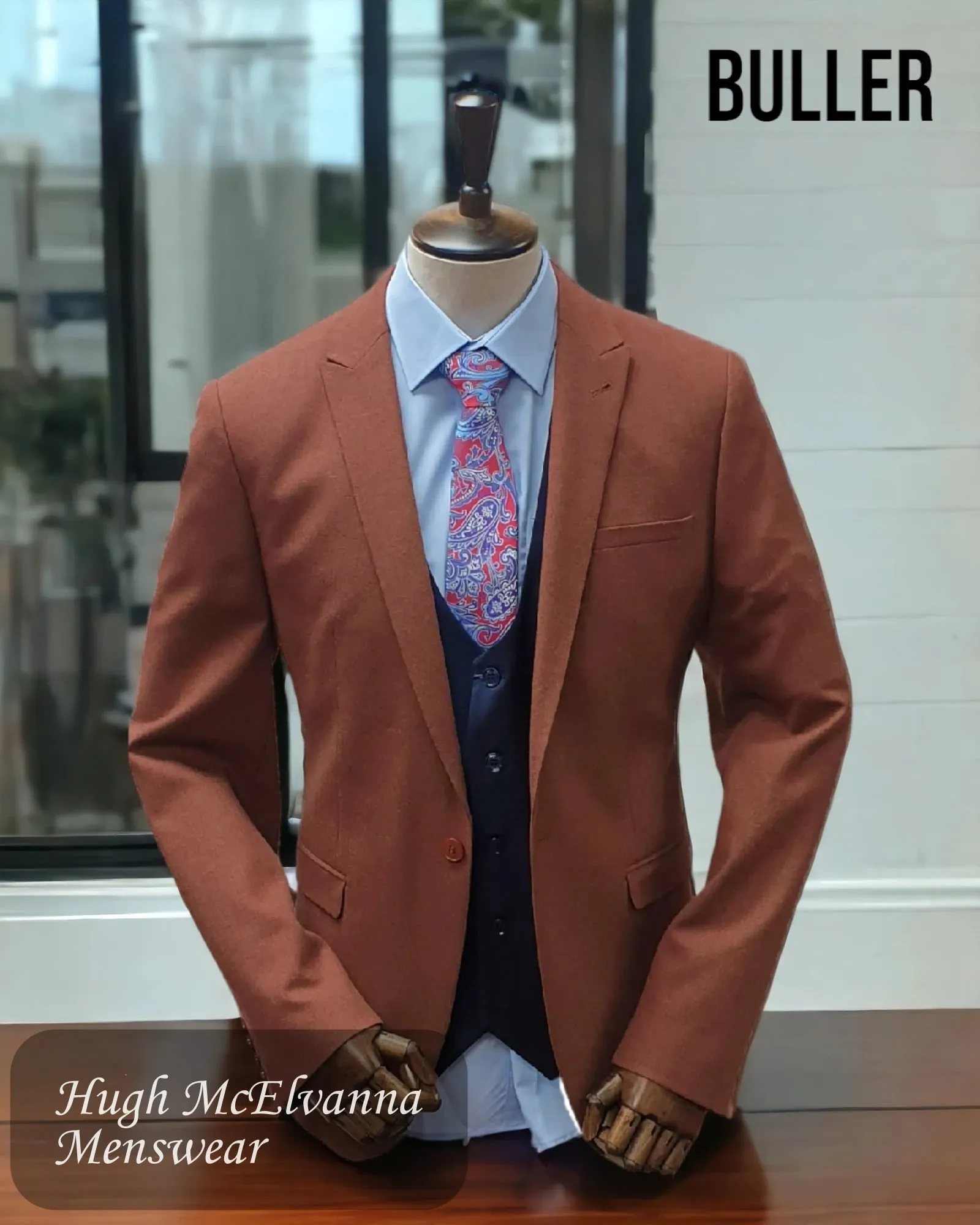 Buller Mens Rust Fashion Blazer Style: 8014