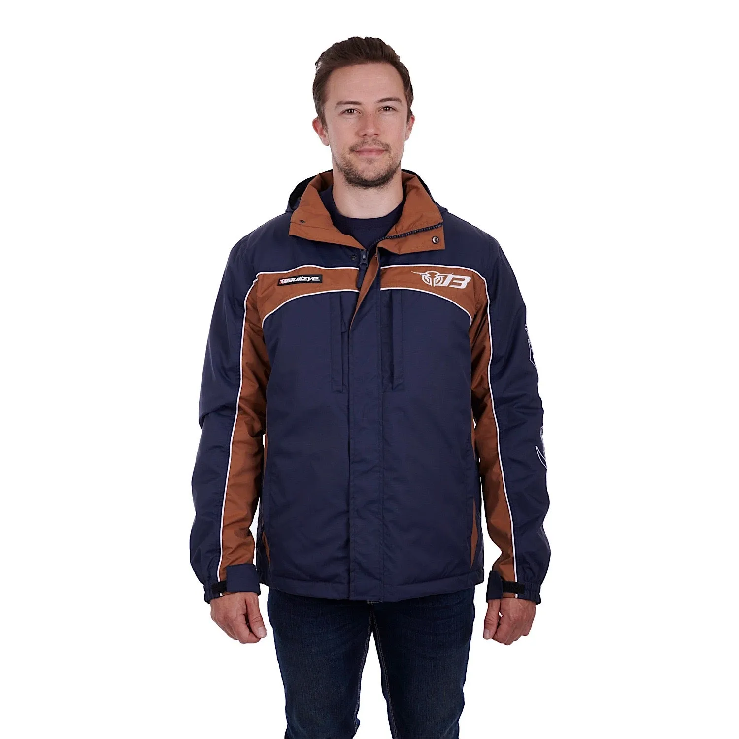 Bullzye Mens Bazooka Jacket Navy/Tan