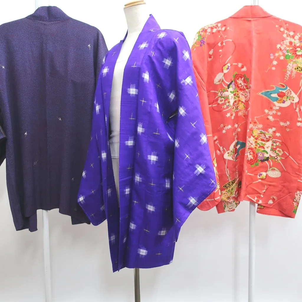 Bundle 12pcs Silk Antique Haori Jacket Wholesale Bulk Free Express Shipping #267