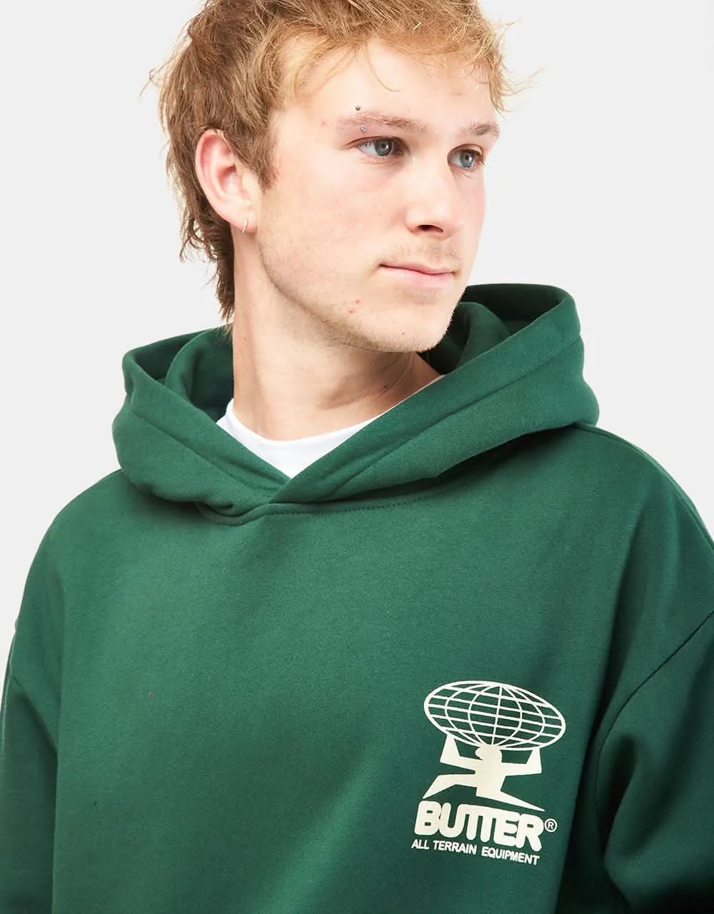 Butter Goods All Terrain Pullover Hoodie - Forest Green