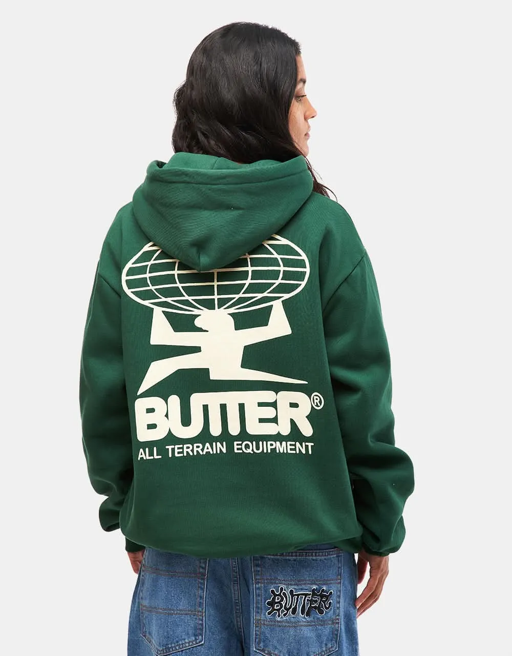 Butter Goods All Terrain Pullover Hoodie - Forest Green