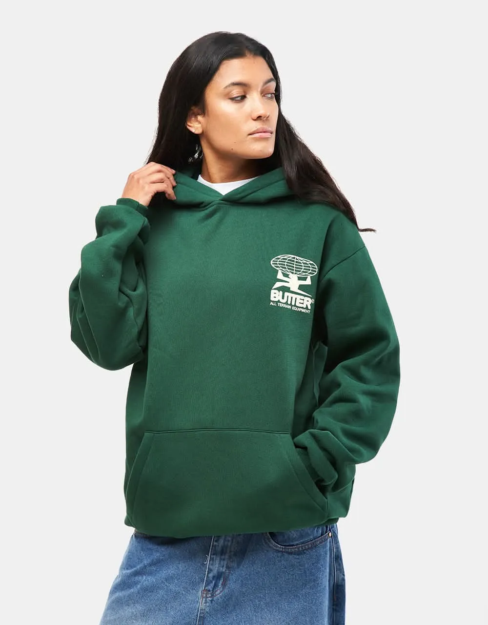 Butter Goods All Terrain Pullover Hoodie - Forest Green