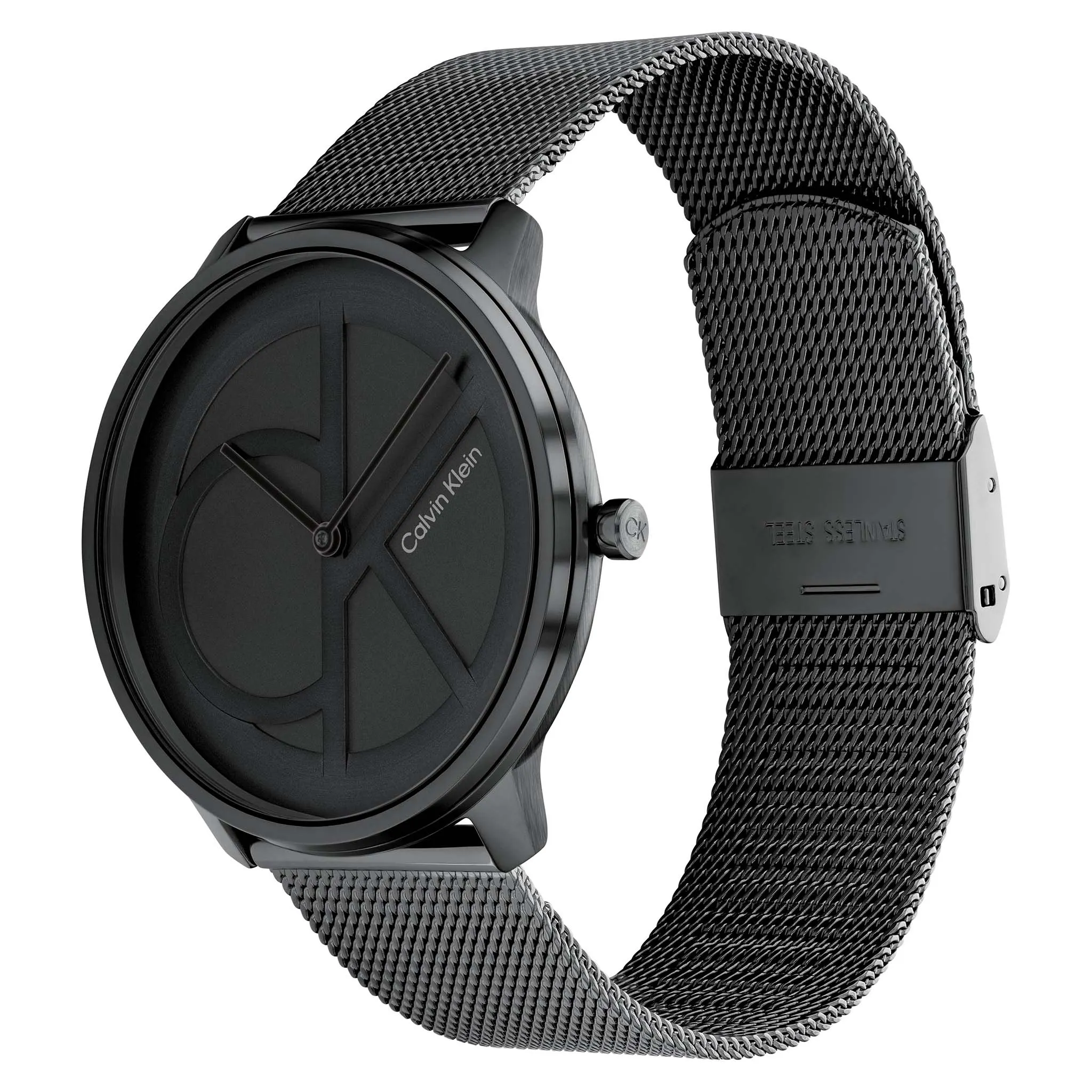 Calvin Klein Iconic Black Mesh Unisex Watch - 25200028