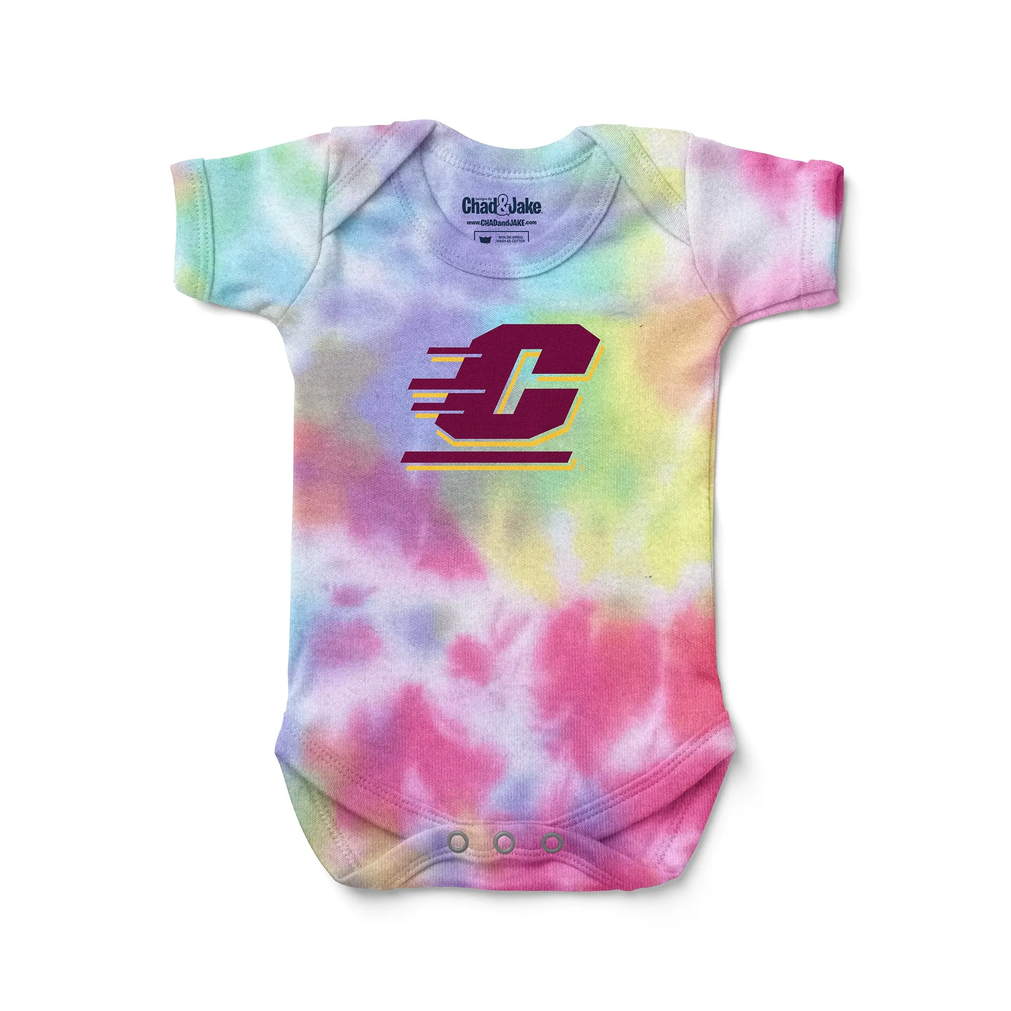 Central Michigan Chippewas Tie Dye Bodysuit