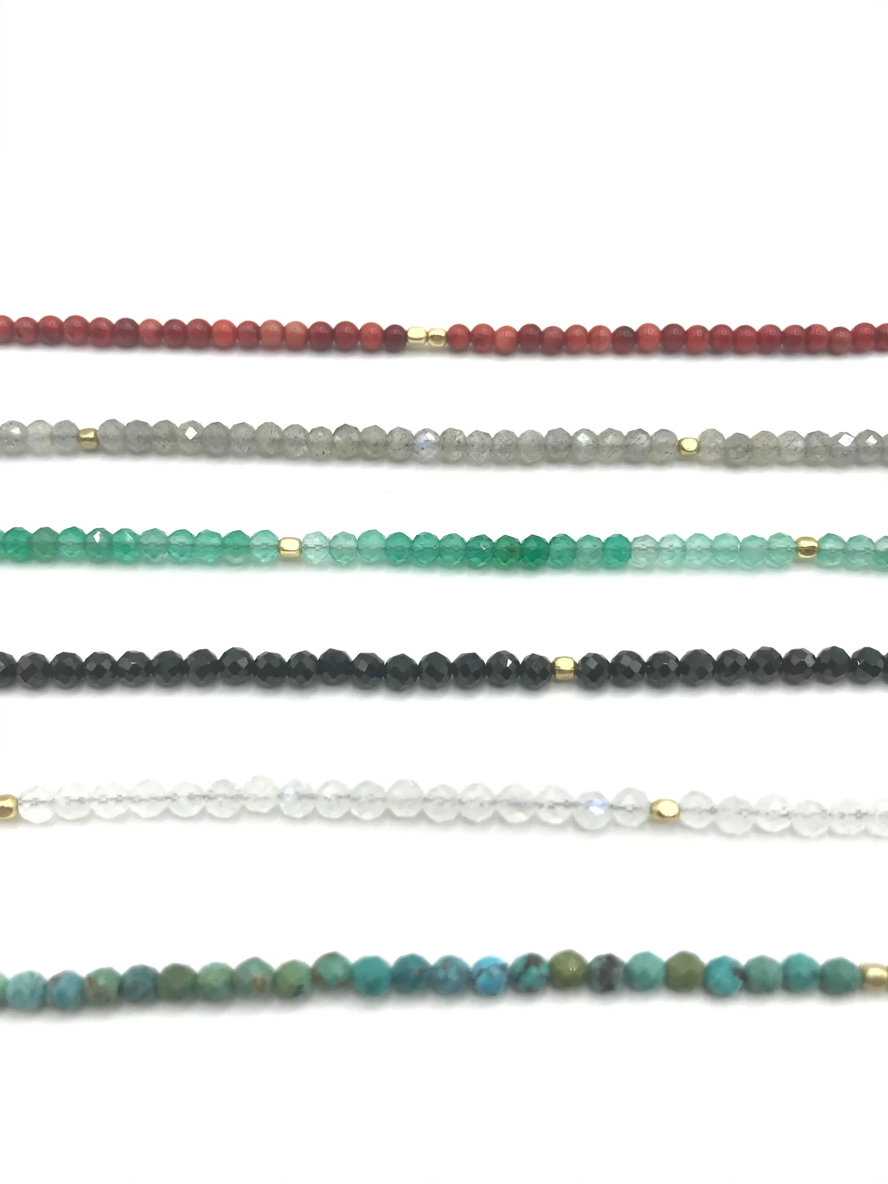 Chaice Faceted Bead layering necklace